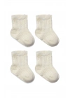 Bistyle Fiyonklu Penye Soket Çorap 2li 10150 Naturel