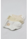 Bistyle Little Love Girl 3lü Penye Soket Çorap 10137 Ekru
