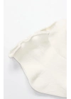 Bistyle Overlok Style Penye Soket Çorap 2li 10153 Ekru
