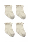 Bistyle Overlok Style Penye Soket Çorap 2li 10153 Naturel