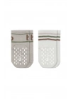 Bistyle Penye Kaymaz Soket Çorap 2li 10144 Taş Ekru