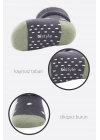 Bistyle Puanlı Kaymaz Havlu Soket Çorap 2Li BS10502 Antrasit