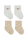 Bistyle So Bear Penye Soket Çorap 2li 10142 Ekru Bej