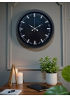 ® Black Baseline 40 Cm Metal Duvar Saati