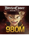 Black Clover Mobile 980 M Diamond