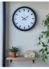 ® Black & White Baseline 40 Cm Metal Duvar Saati