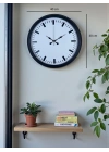 ® Black & White Baseline 40 Cm Metal Duvar Saati