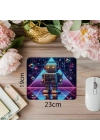 Blinking Robot Temalı Oyuncak Mouse Pad - 19x23 cm 2 mm Dikdörtgen İthal Baskılı Mouse Pad