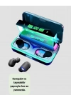 Bluetooth 5.1  Kulaklığı LED Ekranlı Powerbank Kulaklık