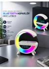 Bluetooth Hoparlör 15W Kablosuz Hızlı Şarj LED Gece Lambası