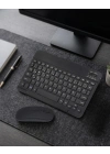 Bluetooth Klavye Mouse Seti Taşınabilir Wireless Bilgisayar Aksesuarı