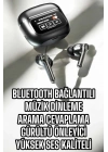 Bluetooth Kulaklık Kablosuz Ekranlı ANC/ENC Destekli Dokunmatik