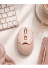 Bluetooth ve 2.4G Destekli Sessiz Kablosuz Mouse Şarjlı Tasarım