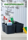 Bölmeli Deterjanlık Organizer Füme