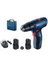 ® BOSCH GSB 120-LI Profesyonel 12 Volt 2,0 Ah Çift Akülü Darbeli Delme Vidalama