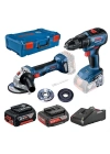 ® Bosch GWS 180-LI + GSR 18V-50 Akülü Taşlama ve Vidalama Matkap Seti