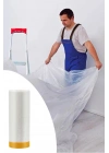 ®   Boya Badana Eşya Koruma Hışır Örtüsü 180cm x 15 mt Yapışkanlı Hışır Örtü