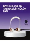 Boyun Askılı Katlanabilir Fan 1000 mAh USB Şarjlı Taşınabilir
