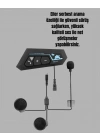 ® BT22 Kask Bluetooth Kulaklık Su Geçirmez Motosiklet İletişim Sistemi