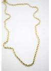 Burgu Zincir Kolye 60cm-4mm - Altın
