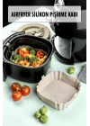 Bütün Airfryerlere Uyumlu Krem Silikon Pişirme Kabı