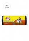 Büyük Boy Çöp Torbası 65 x 80 cm 10 Lu Rulo x 50 Paket = 500 Adet (Siyah)