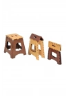 Büyük Boy Katlanabilir Plastik Tabure - Katlanır Tabure 23x27x36 cm