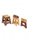 Büyük Boy Katlanabilir Plastik Tabure - Katlanır Tabure 23x27x36 cm