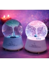 Büyük Boy Müzikli Romantik Çiftler Temalı Kar Küresi
