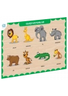 CAAHS-3213 CA GAMES AHŞAP VAHŞİ HAYVANLAR BUL-TAK