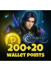 Cabal Infinite Combo 200 Wallet Points + 20 Bonus