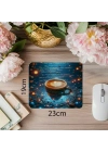 Caffeine Efektli Yazılımcı Temalı Mouse Pad - 19x23 cm 2 mm Dikdörtgen İthal Baskılı Mouse Pad