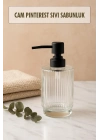 Cam Şeffaf Sıvı Sabunluk 200 ml Banyo Lavabo
