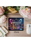 Canlı Renkli Günlük Motivasyon Mousepad - 19x23 cm 2 mm Dikdörtgen İthal Baskılı Mouse Pad