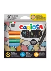 Carioca Metalik Jumbo Keçeli Kalem 6lı