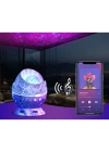 Çatlak Dinozor Yumurtası Tasarımlı Projektörlü Gece Lambası Bluetooth Özellikli