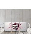 Çatlak Duvar Arasında Fransız Bulldog – Baskılı Kahve Kupası