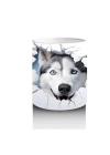 Çatlak Duvar Arasında Gri Husky – Baskılı Kahve Kupası