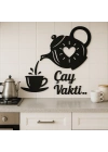 ® Çay Vakti – Ahşap Mutfak Duvar Dekoru