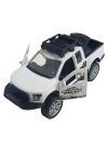 Çek Bırak Metal Arazi Aracı 13 cm - Beyaz