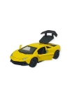 Çek Bırak Metal Küçük Arabalar 8 cm - 6411A-21 - Sarı