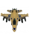 Çek Bırak Metal Mini Savaş Uçağı 10 cm - Kahverengi