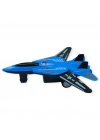 Çek Bırak Metal Mini Savaş Uçağı 10 cm - Mavi