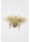 Çelik Arı Broş - Altın