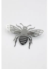 Çelik Arı Broş - Gümüş