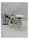 Çelik Süzgeçli Cam Demlik 900 Ml. Royaleks-8882