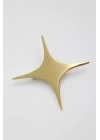 Çelik Yıldız Broş - Altın