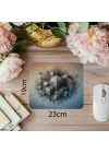Çerçeveli Geometri ve Fade Efektiyle Mouse Pad - 19x23 cm 2 mm Dikdörtgen İthal Baskılı Mouse Pad