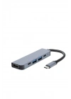 Çevirici Dönüştürücü Adaptör Macbook 3 In 1 Type-C To Hdmı USB 3.0
