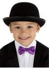 Charlie Chaplin Stil Çocuk Şapkası – Siyah Melon Parti Şapkası